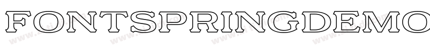 FONTSPRINGDEMO Motor字体转换